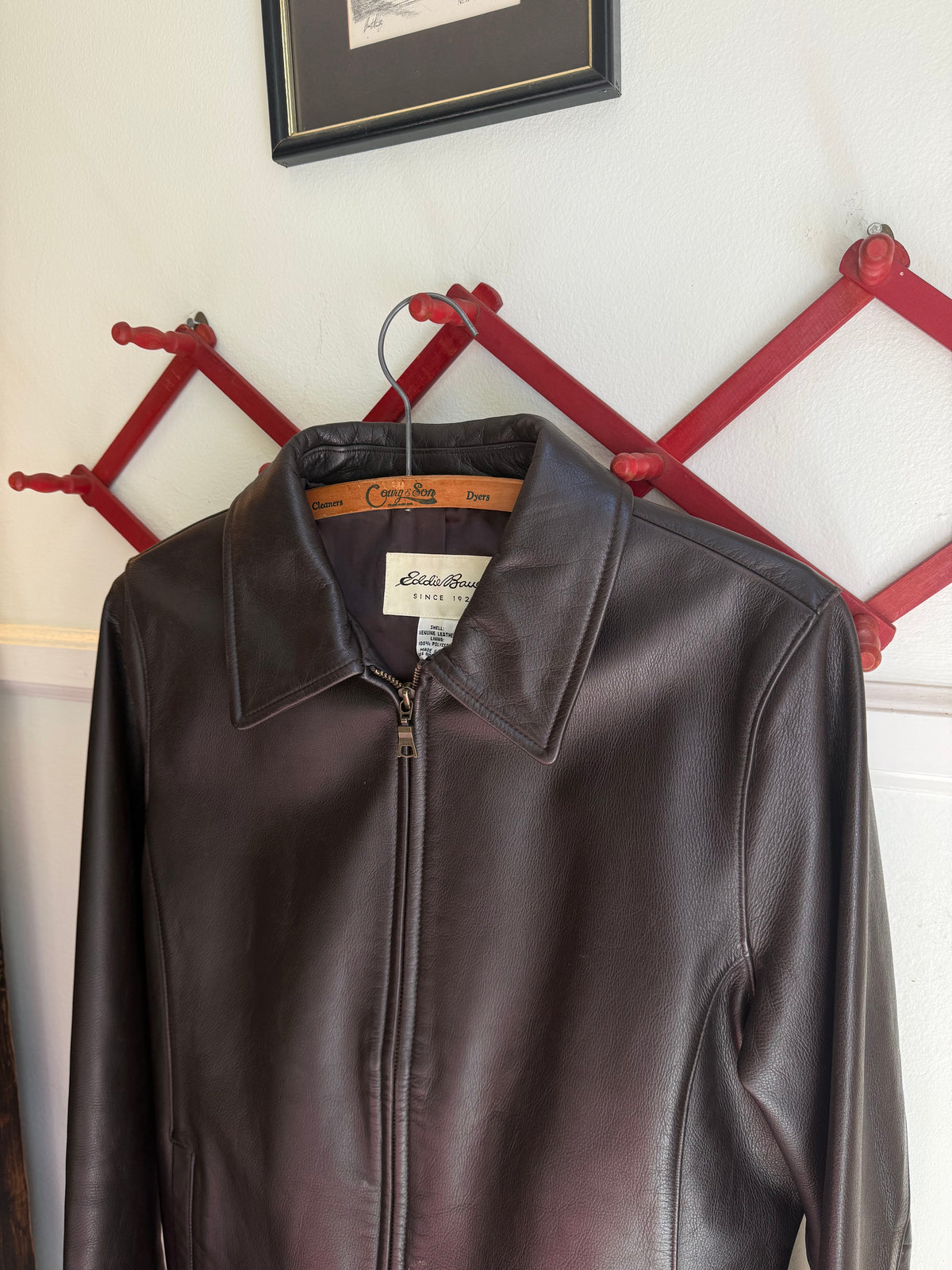 Y2K Brown Leather Jacket