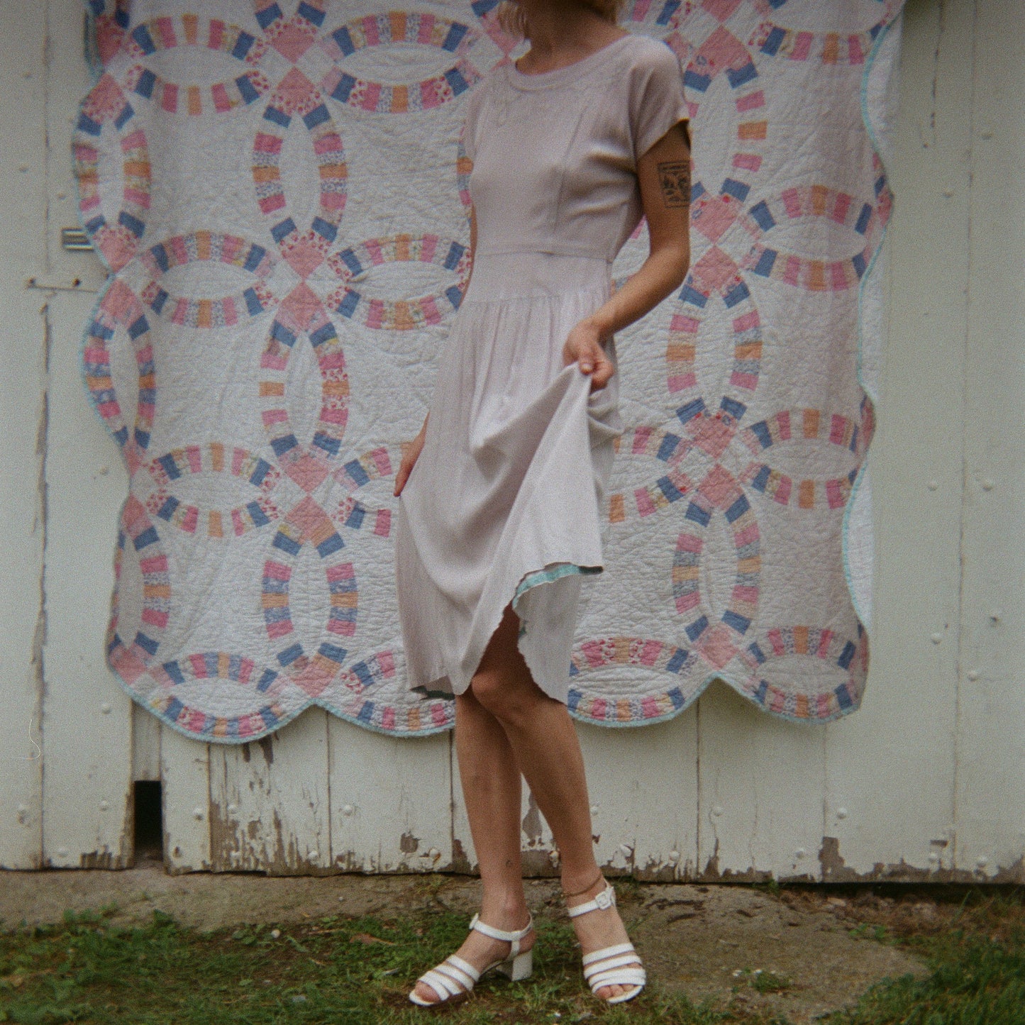 1960's Handmade Silk Dress