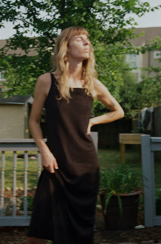 90's Black Maxi Dress