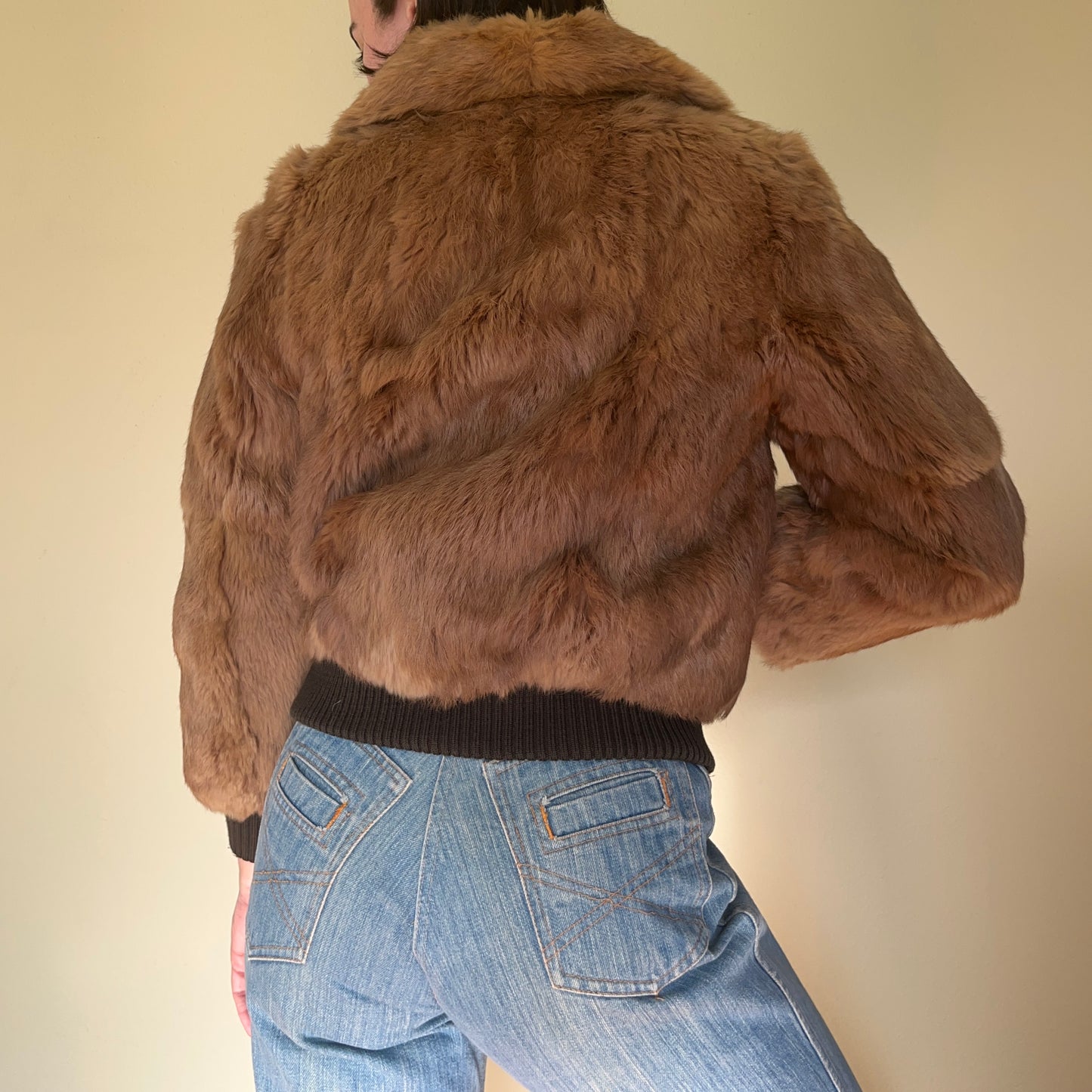 1970's Rabbit Fur Bomber