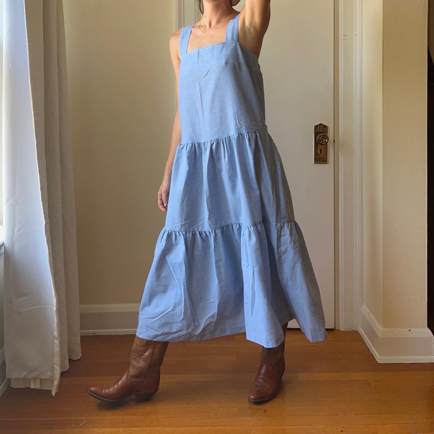 1980’s Blue Tiered Dress