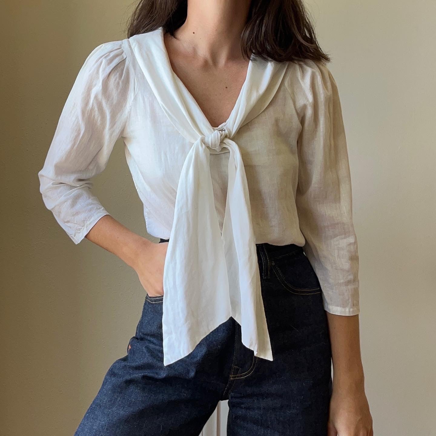 Ivory Sailor Blouse