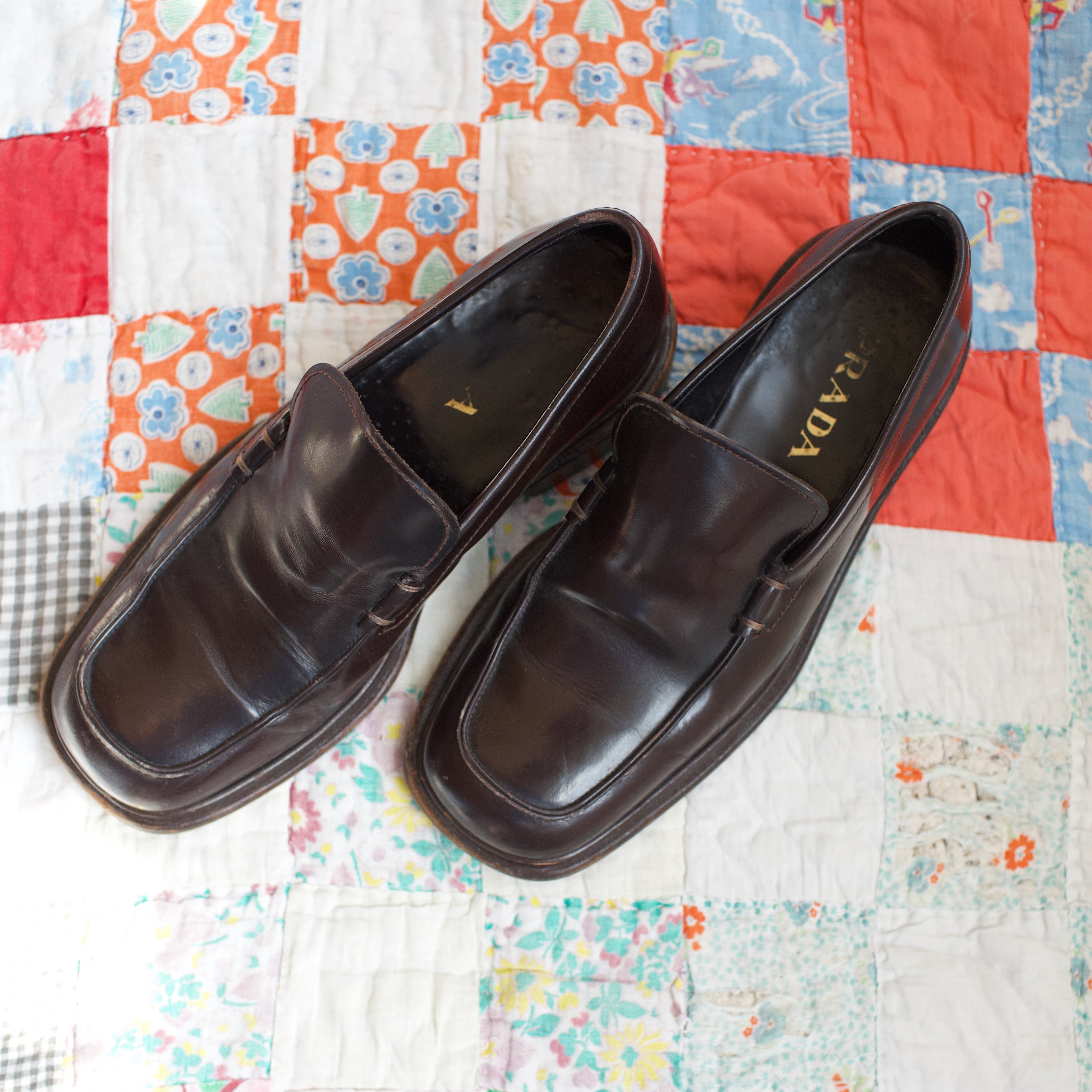 Vintage on sale prada loafers