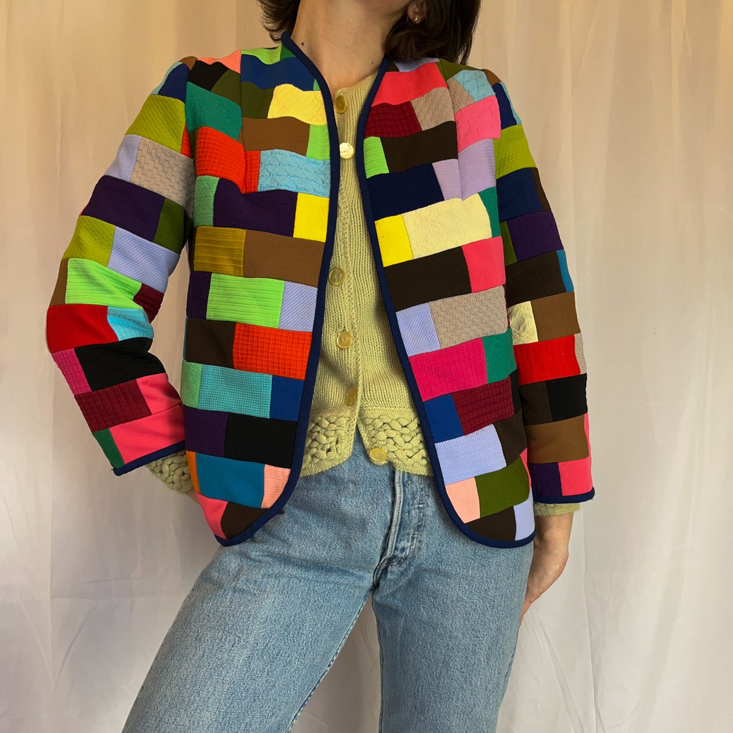 Handmade 1970's Patchwork Chorecoat