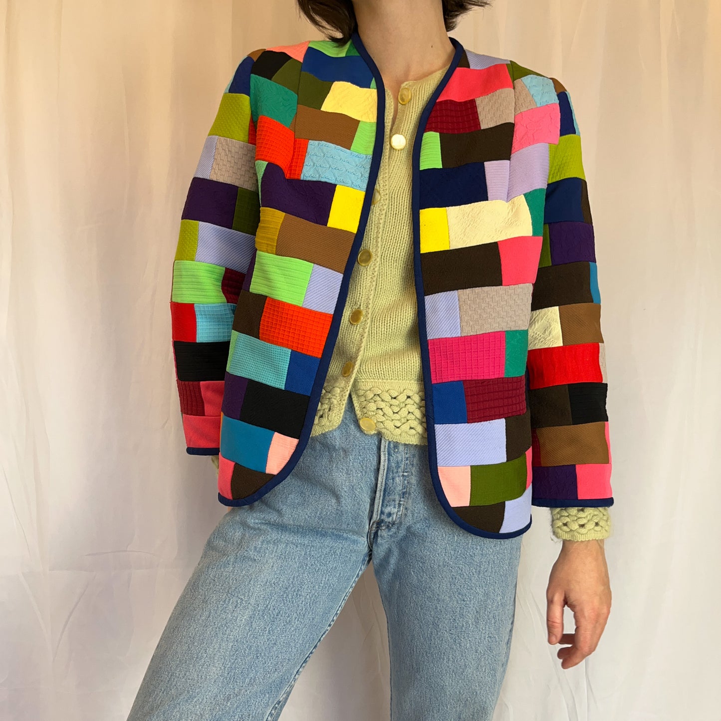 Handmade 1970's Patchwork Chorecoat