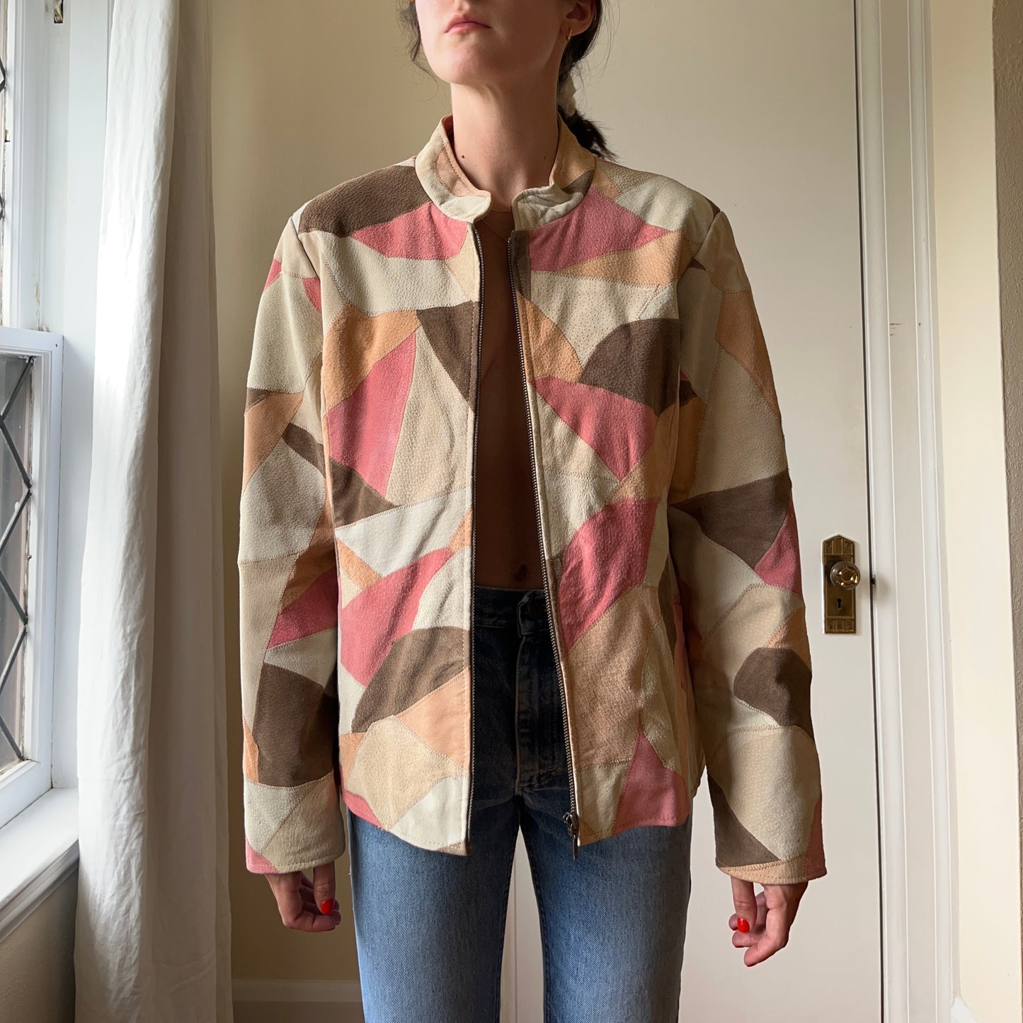 Patchwork Suede Jacket