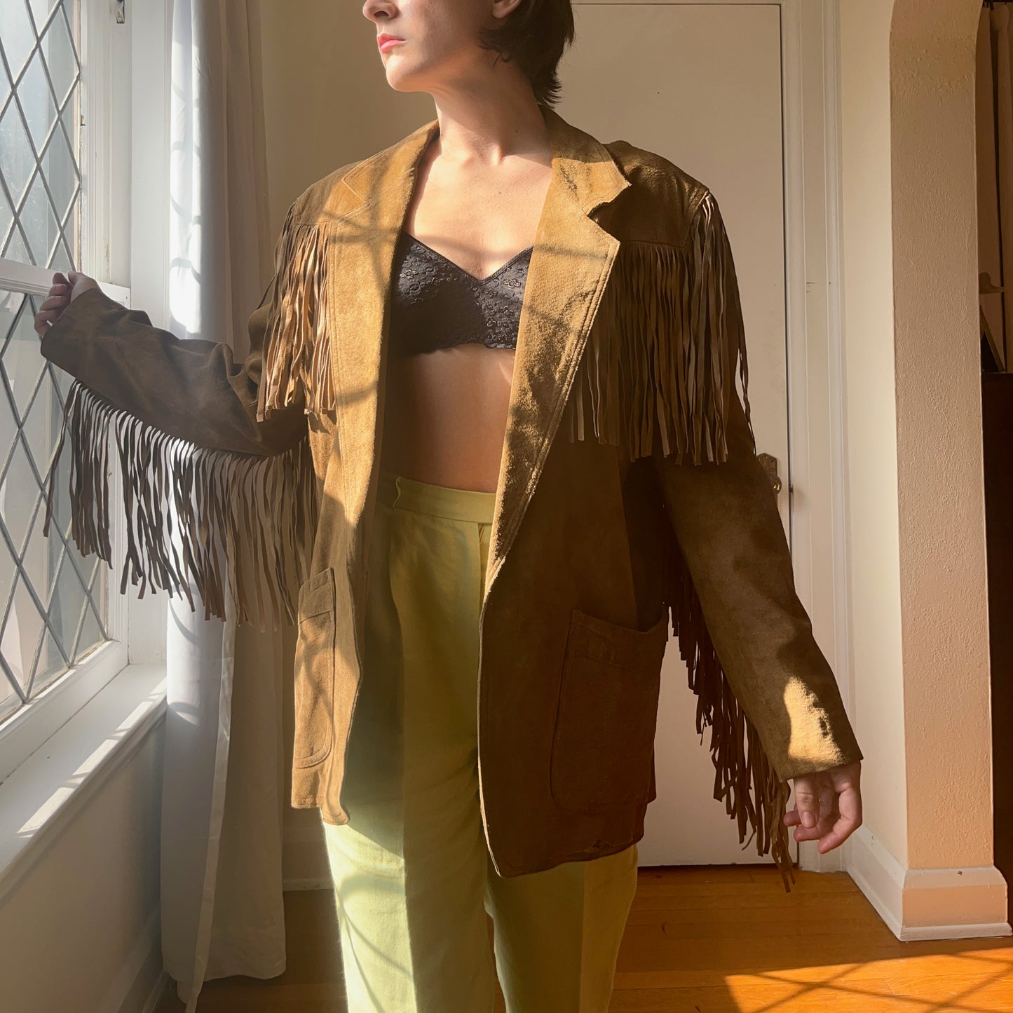 1970's Suede Fringe Blazer