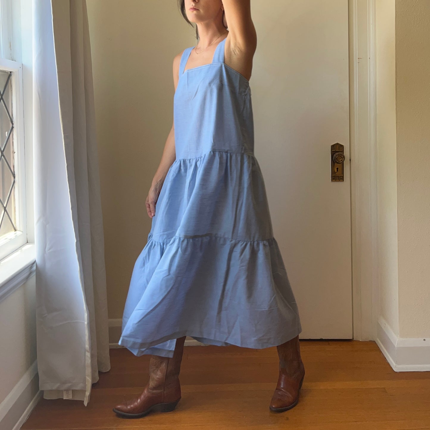 1980’s Blue Tiered Dress