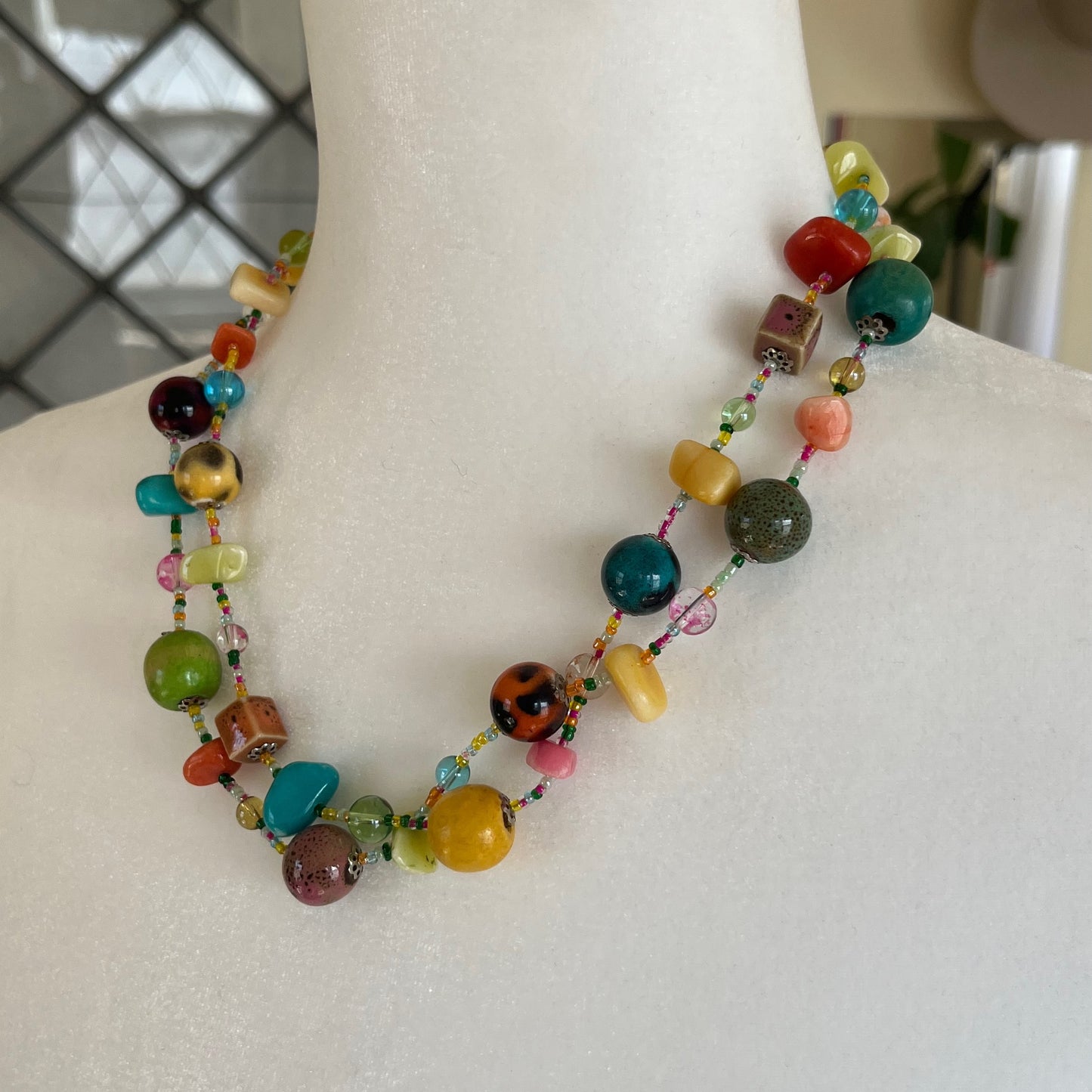 Multi Strand Beaded Necklace