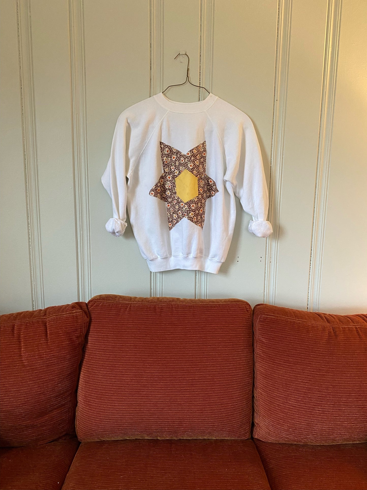 QUILT CREWNECK