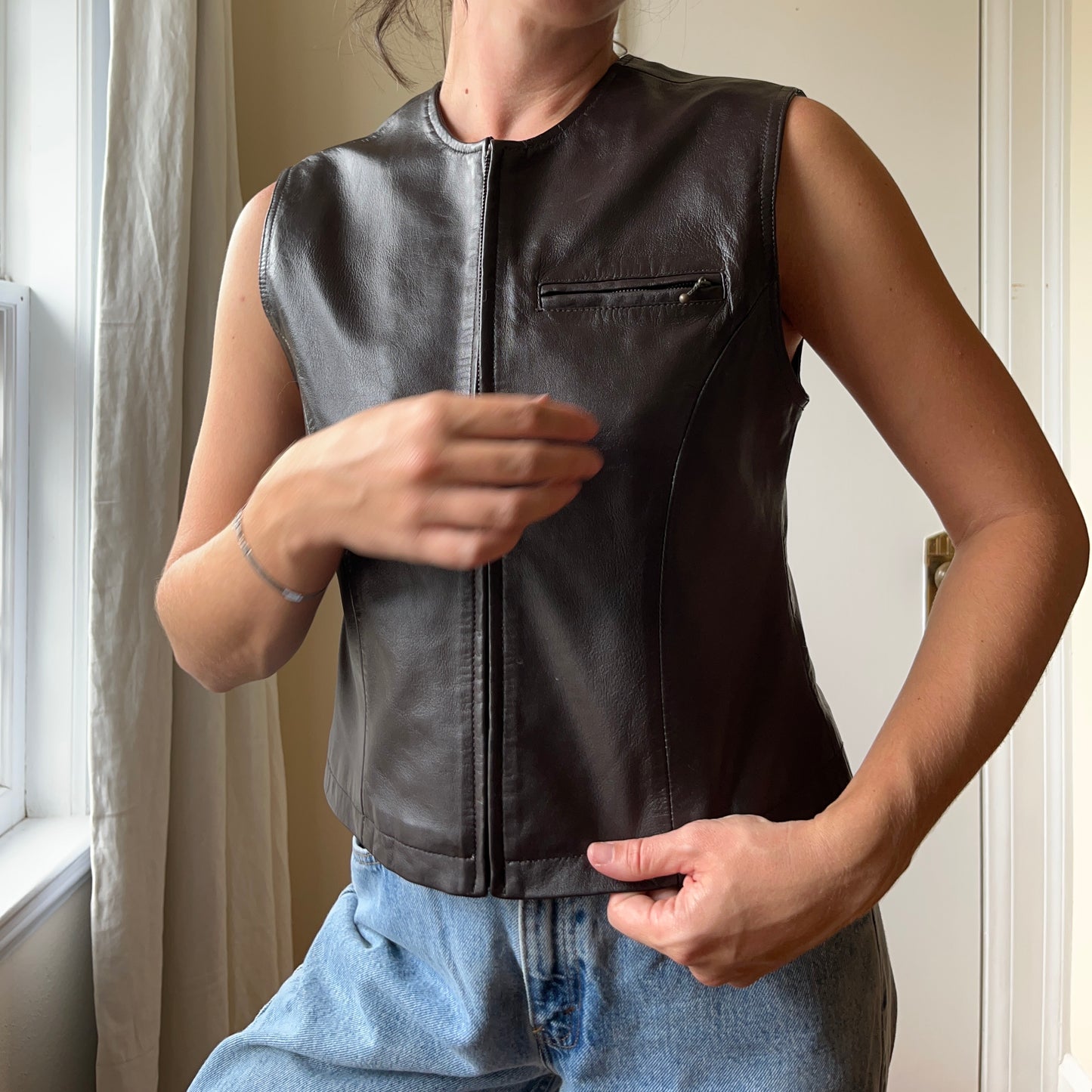 1990’s Genuine Leather Vest