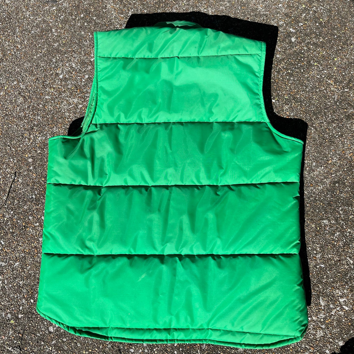 Vintage Kelly Green Puffer Vest